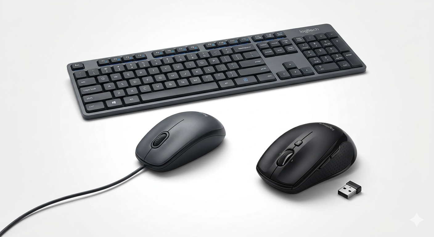 Kit mouse sem fio e teclado